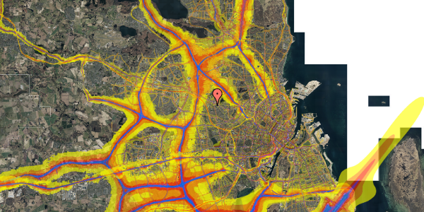 Trafikstøjkort på Korsager Allé 32, st. tv, 2700 Brønshøj