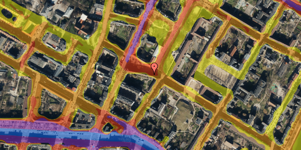 Trafikstøjkort på Korsgade 43, 2. th, 2200 København N