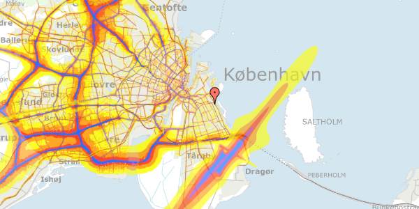 Trafikstøjkort på Korsikavej 6, st. tv, 2300 København S