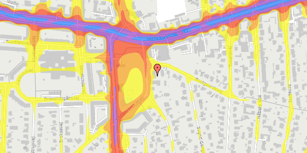 Trafikstøjkort på Krabbesholmvej 7, st. , 2700 Brønshøj