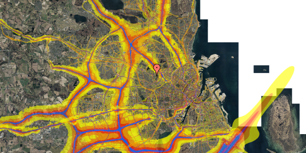 Trafikstøjkort på Krabbesholmvej 25, st. th, 2700 Brønshøj