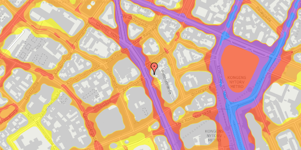 Trafikstøjkort på Kristen Bernikows Gade 6, st. , 1105 København K