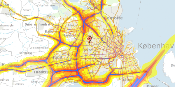 Trafikstøjkort på Krogebjerg 52, 2720 Vanløse