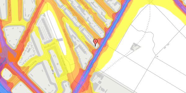 Trafikstøjkort på Kronborggade 2, st. th, 2200 København N