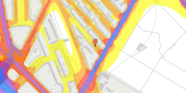 Trafikstøjkort på Kronborggade 5, st. th, 2200 København N