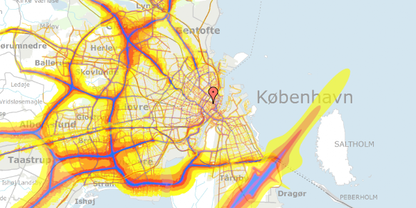 Trafikstøjkort på Kultorvet 5, kl. , 1175 København K