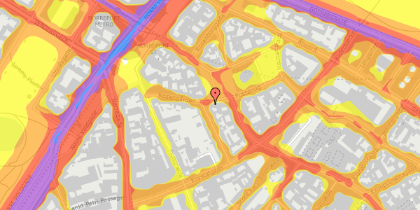 Trafikstøjkort på Kultorvet 7, 1. , 1175 København K