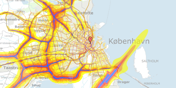 Trafikstøjkort på Kultorvet 11, 1175 København K