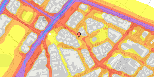 Trafikstøjkort på Kultorvet 17, st. , 1175 København K