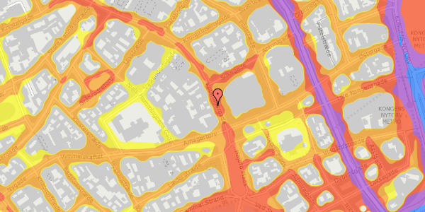 Trafikstøjkort på Købmagergade 5, 3. 1, 1150 København K