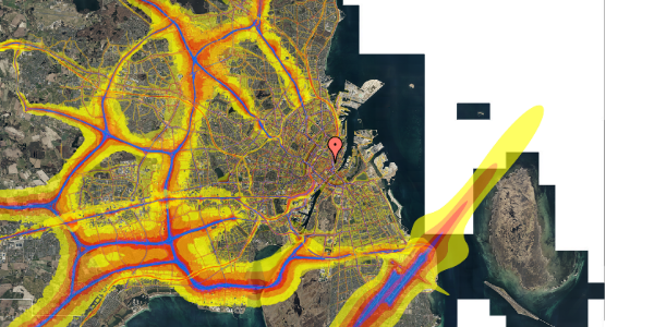 Trafikstøjkort på Købmagergade 26E, 3. , 1150 København K