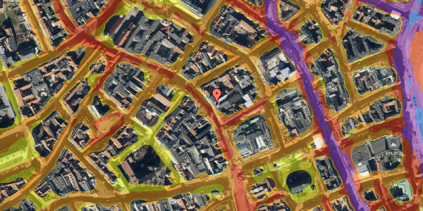 Trafikstøjkort på Købmagergade 26, st. th, 1150 København K