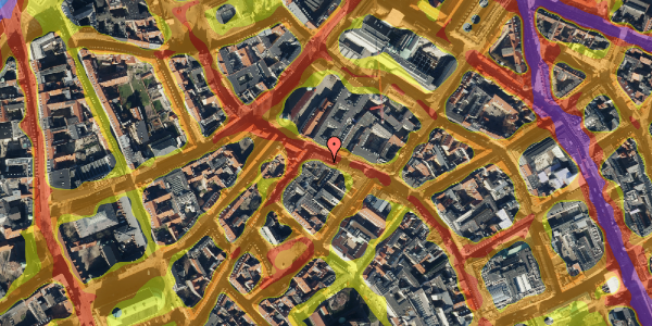 Trafikstøjkort på Købmagergade 45, kl. tv, 1150 København K