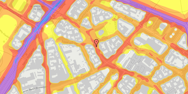 Trafikstøjkort på Købmagergade 67, kl. , 1150 København K