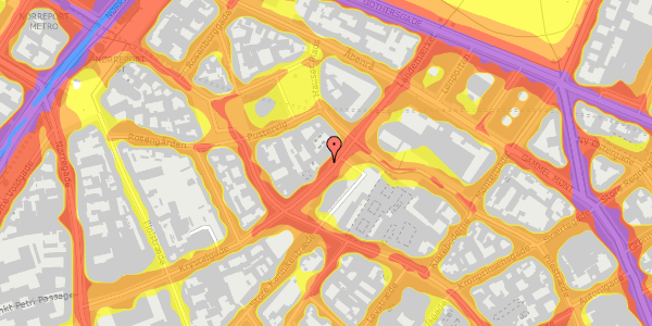 Trafikstøjkort på Landemærket 11, st. , 1119 København K