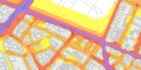 Trafikstøjkort på Landemærket 51, st. , 1119 København K