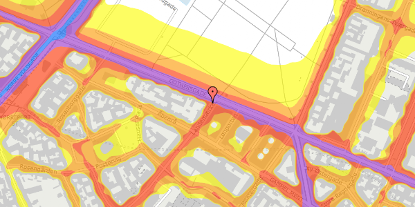 Trafikstøjkort på Landemærket 57, kl. , 1119 København K