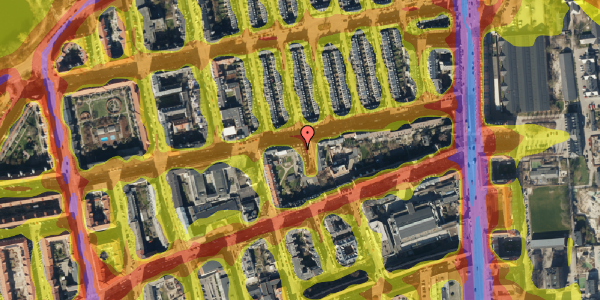 Trafikstøjkort på Landskronagade 21, 4. th, 2100 København Ø