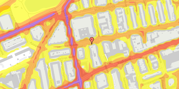 Trafikstøjkort på Landskronagade 45, 2. th, 2100 København Ø