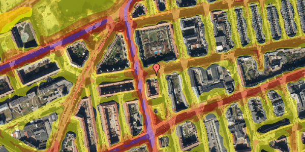 Trafikstøjkort på Landskronagade 47, 1. th, 2100 København Ø