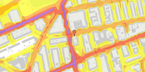 Trafikstøjkort på Landskronagade 49, st. th, 2100 København Ø