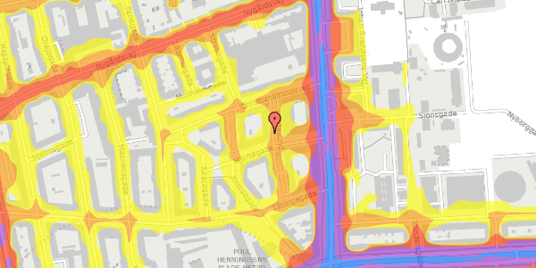 Trafikstøjkort på Langesund 9, st. th, 2100 København Ø