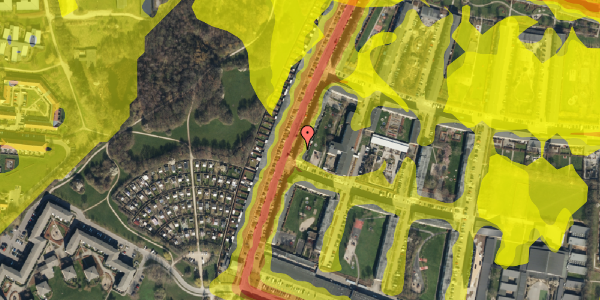 Trafikstøjkort på Langhusvej 14, 1. th, 2700 Brønshøj