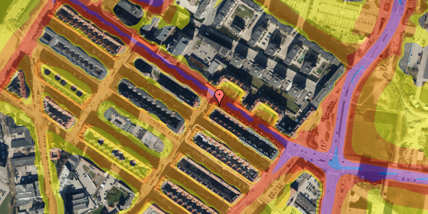 Trafikstøjkort på Leifsgade 1, 4. th, 2300 København S