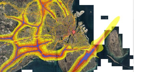 Trafikstøjkort på Leifsgade 32, st. th, 2300 København S