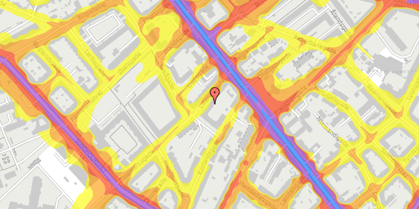 Trafikstøjkort på Liflandsgade 7, 1. th, 2300 København S