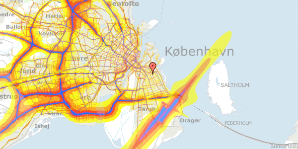 Trafikstøjkort på Lillegrund 51, 2300 København S