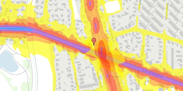 Trafikstøjkort på Lillevang 2, st. th, 2700 Brønshøj