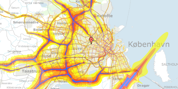 Trafikstøjkort på Limfjordsvej 1, 2720 Vanløse