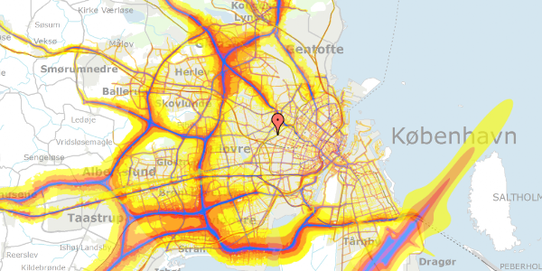 Trafikstøjkort på Limfjordsvej 11, 2720 Vanløse