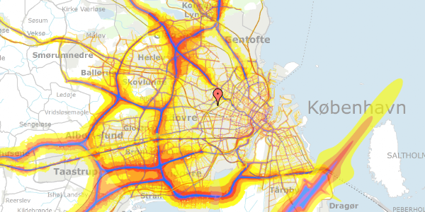 Trafikstøjkort på Limfjordsvej 23, 2720 Vanløse