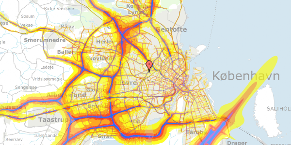 Trafikstøjkort på Limfjordsvej 59, 2720 Vanløse