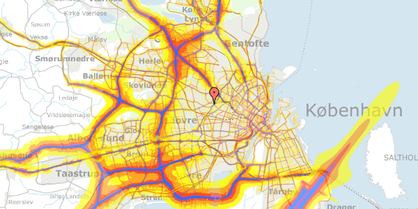 Trafikstøjkort på Limfjordsvej 71, 2720 Vanløse