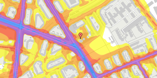 Trafikstøjkort på Limgården 2, 2. th, 2300 København S