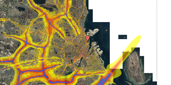 Trafikstøjkort på Lipkesgade 8, 2. th, 2100 København Ø