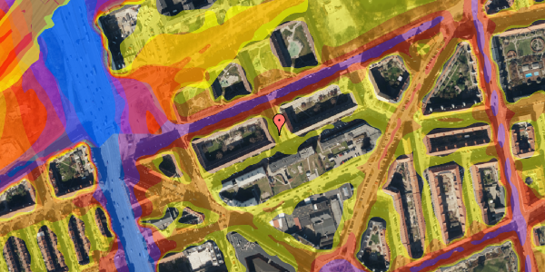 Trafikstøjkort på Livøgade 9, 3. tv, 2100 København Ø