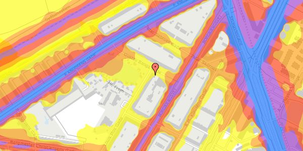 Trafikstøjkort på Louis Pios Gade 1, st. th, 2450 København SV