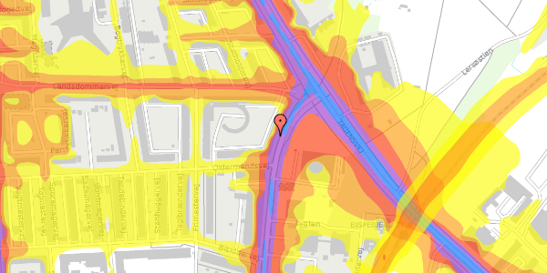 Trafikstøjkort på Lygten 59, kl. 2, 2400 København NV