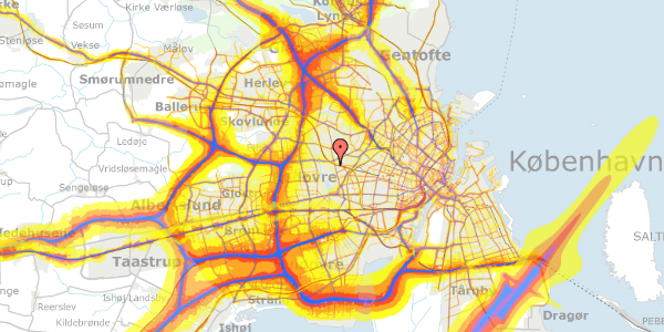 Trafikstøjkort på Lyngholmvej 15, 2720 Vanløse