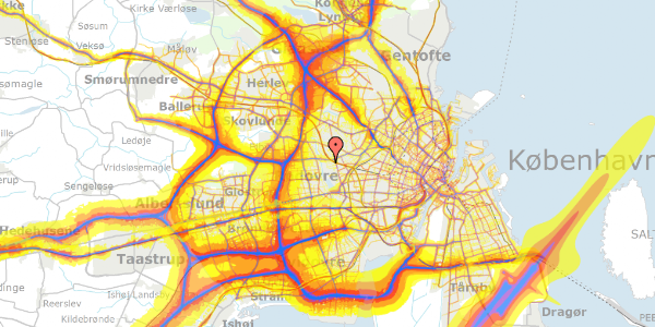 Trafikstøjkort på Lyngholmvej 38, 2720 Vanløse