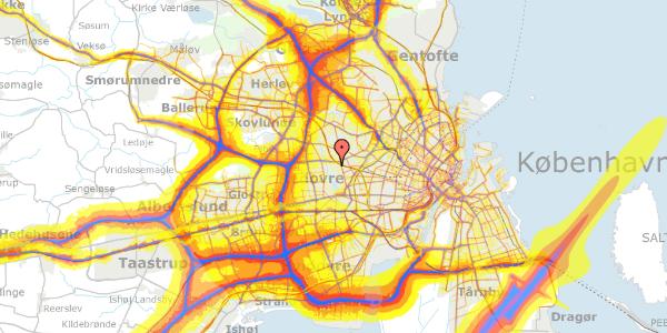 Trafikstøjkort på Lyngholmvej 45, 2720 Vanløse