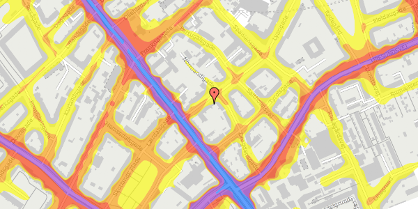 Trafikstøjkort på Lyongade 8, st. th, 2300 København S