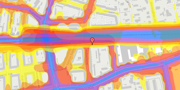 Trafikstøjkort på Lyshøjgårdsvej 31, 4. th, 2500 Valby