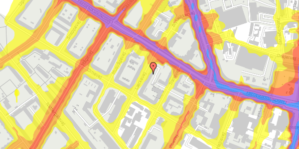 Trafikstøjkort på Lærkevej 3, 1. , 2400 København NV