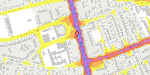 Trafikstøjkort på Lønstrupvej 1, st. th, 2720 Vanløse