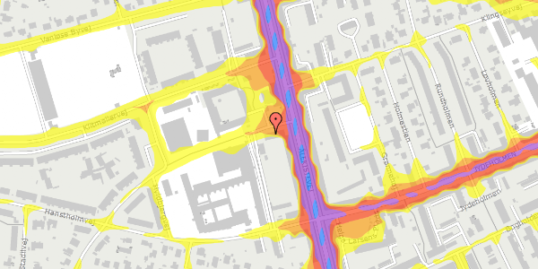 Trafikstøjkort på Lønstrupvej 3, 2. mf, 2720 Vanløse